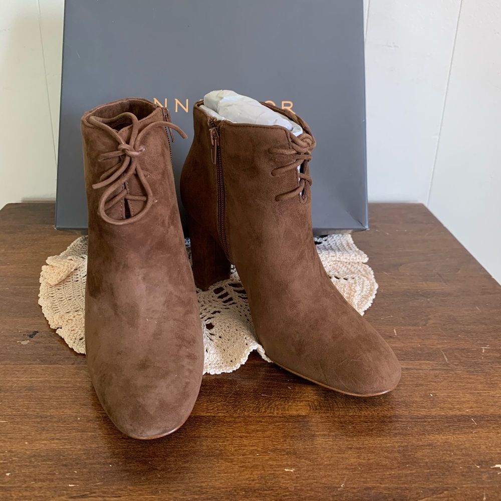 Ann Taylor Ophelia lace up bootie
